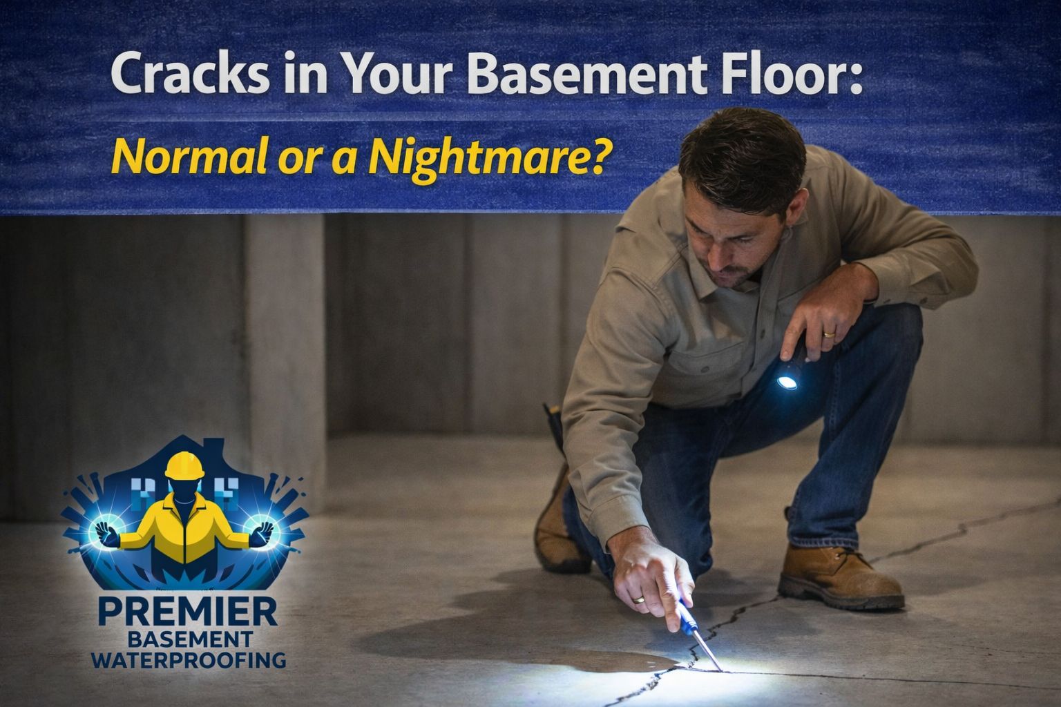 cracks in basement floor