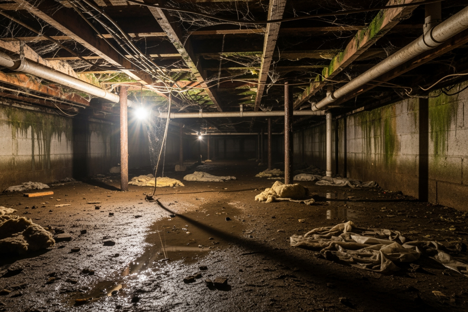 Wet crawl space solutions