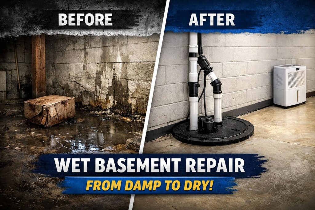 wet basement repair