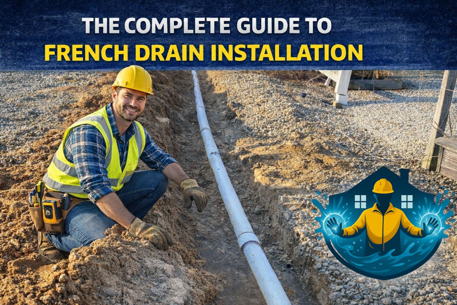 french drain installation